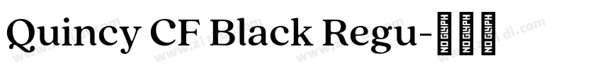 Quincy CF Black Regu字体转换